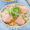 Thumbnail image for Salmon Rice Noodle Soup